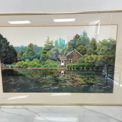 Sale Photo Thumbnail #296: Lot 8989 jere c petersen signed landscape pastel art