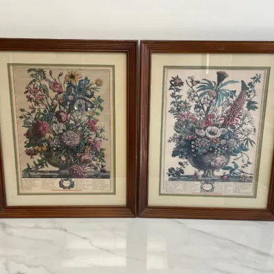 Sale Photo Thumbnail #111: Lot 8792 robert furber 12 months of flowers june december art prints