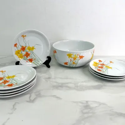 Sale Photo Thumbnail #26: Lot 8703 block spal the artists garden lilies today plates bowl