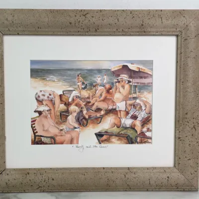 Sale Photo Thumbnail #38: Lot 8715 christine linson signed beauty and the beach art print