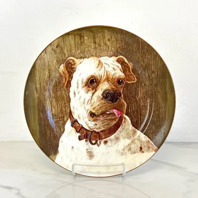 Sale Photo Thumbnail #366: Lot 9062 vintage cauldon england dog portrait plate