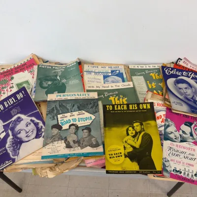 Sale Photo Thumbnail #141: Lot 8823 vintage sheet music