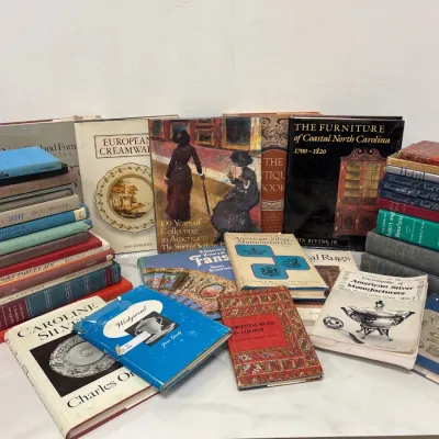 Sale Photo Thumbnail #443: Lot 50429 antiques and collectibles reference books