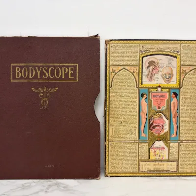 Sale Photo Thumbnail #129: Lot 8811 vintage bodyscope interactive human anatomy folio book