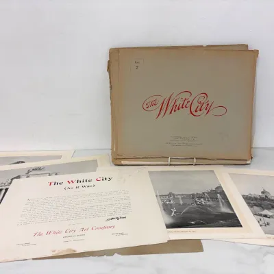 Sale Photo Thumbnail #406: Lot 9104 antique 1894 chicago world s fair prints