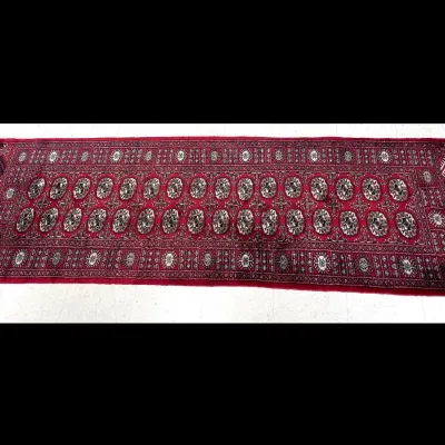 Sale Photo Thumbnail #436: Lot 11001 bokhara wool runner rug 8ft 11in x 2ft 9 in