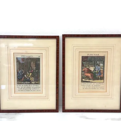Sale Photo Thumbnail #80: Lot 8757 vintage dutch doctor surgeon art prints
