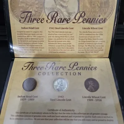 Sale Photo Thumbnail #25: Three Rare Pennies
