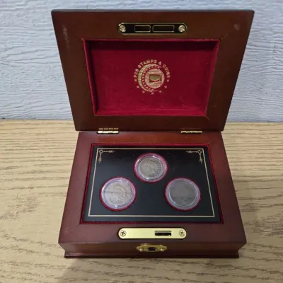 Sale Photo Thumbnail #36: PCS Stamp & Coins The Complete Type Set Of Indian Head Pennies