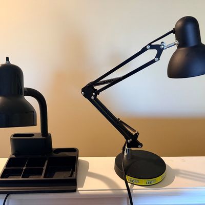 Two Black Desk Lamps
