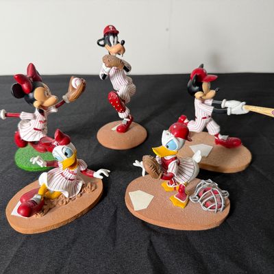 Hamilton Collection Mickey & Friends Philadelphia Phillies Figurines