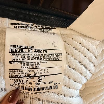 Queen Size Bed with bedding