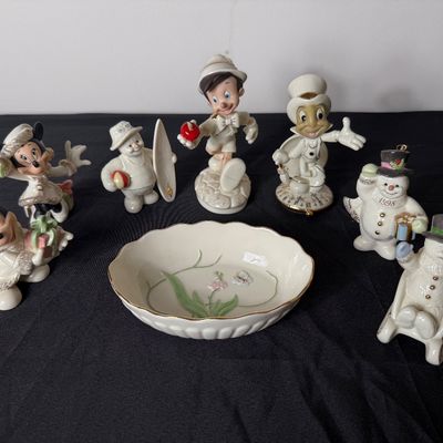 Lenox Disney Showcase Pinocchio & Jiminy Cricket Figurines