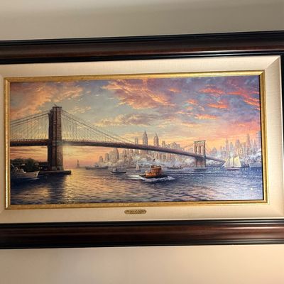 Thomas Kinkade 'The Spirit of New York' Framed Canvas