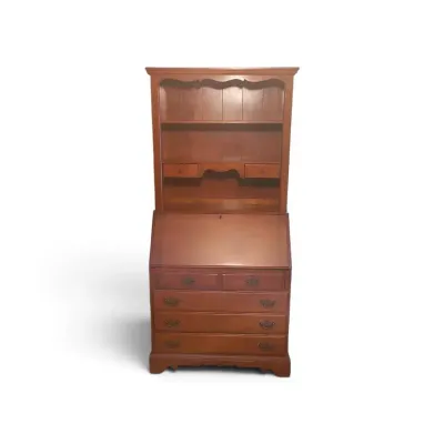 DO150 Ethan Allen Heirloom Maple & Birch Secretary Desk