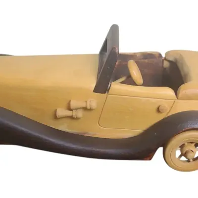 DO117 Two-Toned Wooden Antique Classical Car