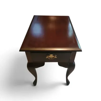 DO152 Queen Anne Style Wooden End Table #2