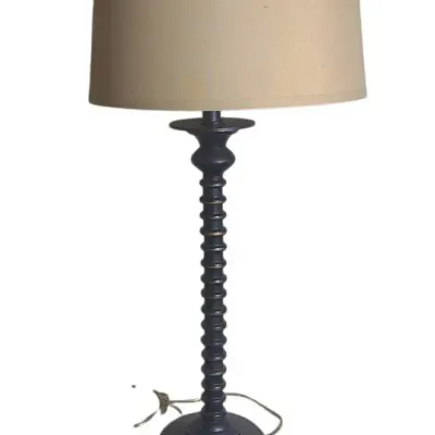 DO122 Mid-Century Style Spindle Table Lamp with Bronze Finish