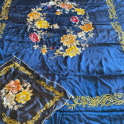 Sale Photo Thumbnail #80: Silk bed covering with matching pillow cover