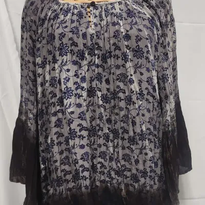 Boho Peasant Blouse Size FreeSize
