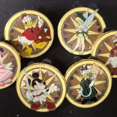 Disney Characters Dressed to Impress – Collectible Pin Set