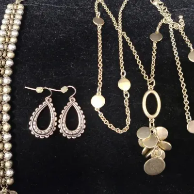 Premier Designs Boho Chic – Mixed Metal Necklace, Bracelet & Earrings