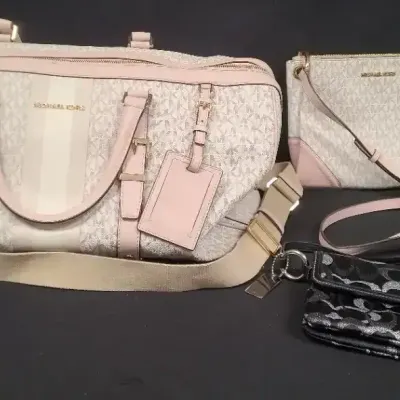 Michael Kors & Coach Designer Bag Trio – Weekender, Crossbody & Wristlet