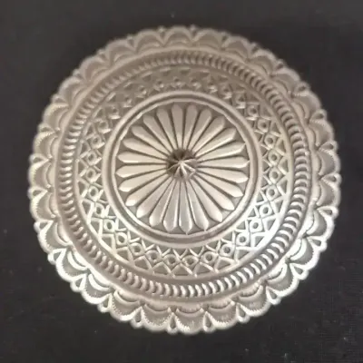 Sunshine Reeves Navajo Sterling Silver Concho Pin/Brooch
