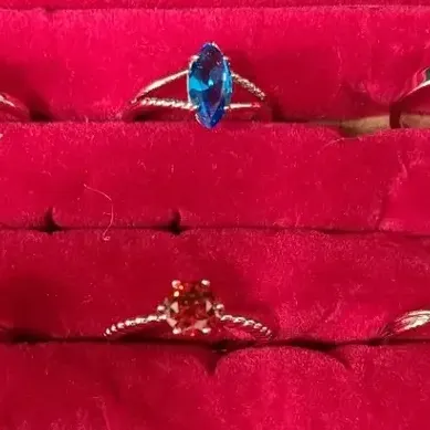 Colorful Gemstone-Style Cocktail Rings