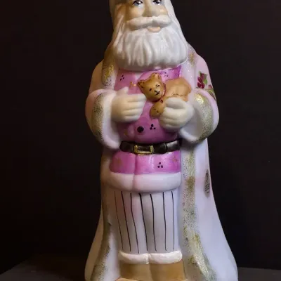 Fenton Purple Burmese Santa