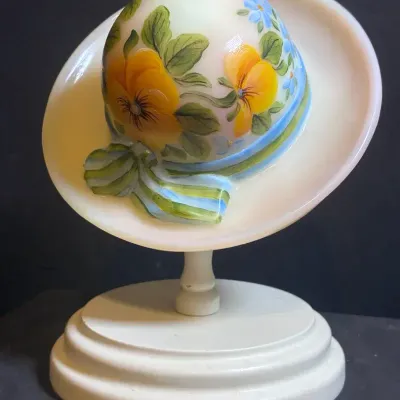Fenton Hat With Flowers And Bow