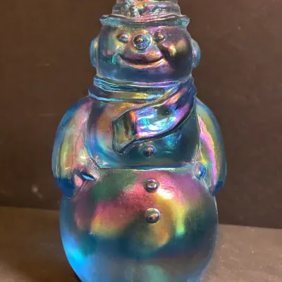 Fenton Carnival Glass Snowman