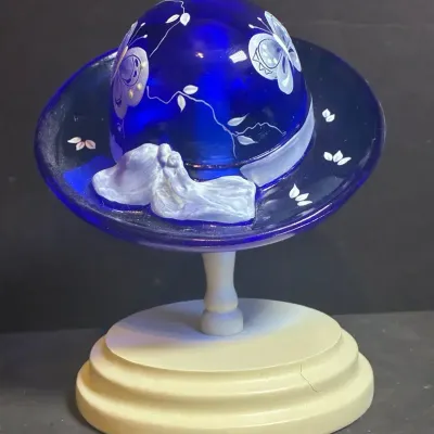 Fenton Cobalt Blue “Bye, Bye Butterfly” Hat