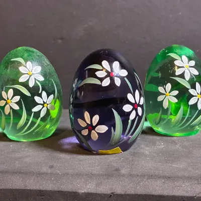 Fenton Hand Painted Eggs