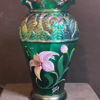 Fenton 2001 Designer Showcase Vase