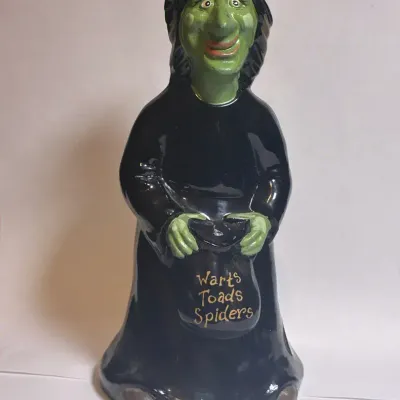 Fenton Halloween Witch, “Warts, Toads, Spiders”