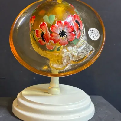 Fenton “Autumn Gold” Hand Painted Hat