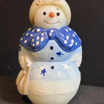 Fenton Opal Satin Glass Snowlady