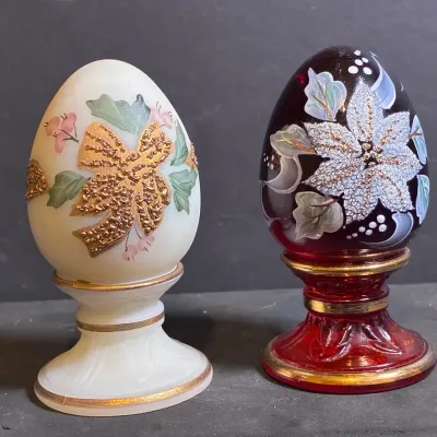 Fenton Christmas Eggs