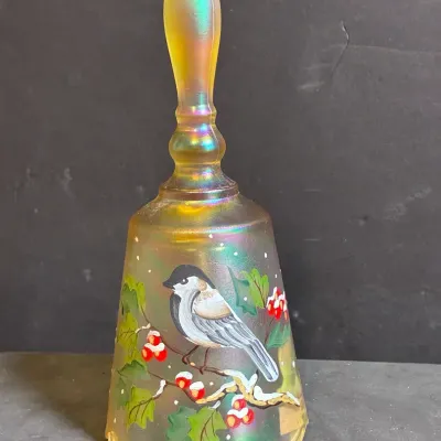 Fenton Iridescent Bird Bell