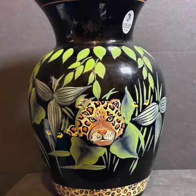 Fenton Midnight Safari Vase