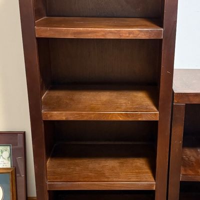Sale Photo Thumbnail #284: Tall Bookcases (each): 21" W x 16" D x 60" H
1 of 2 listed
