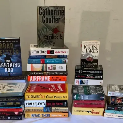 THRILLER AND SUSPENSE BOOK LOT/25+ NOVELS