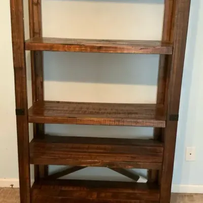 Rustic Four Shelf Bookcase 