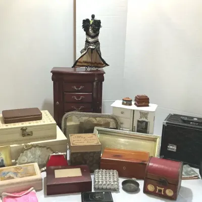 Large Collection Of Jewelry Boxes, And Jewelry Containers