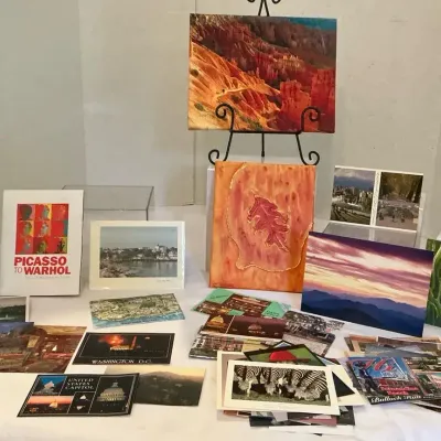 POSTCARD AND ART PRINT LOT COLLECTION 