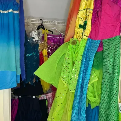 Large Lot Of Dance Costumes 