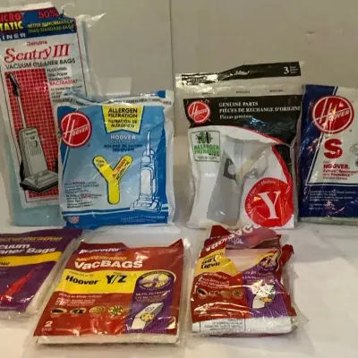 VACUUM CLEANER BAGS ASSORTMENT / HOOVER / RUG DOCTOR