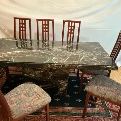 DINING SET - TABLE w - 8 CHAIRS 