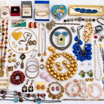 Mixed Jewelry Lot: Monet, Liz Claiborne, Kim Rogers, Brighton & More